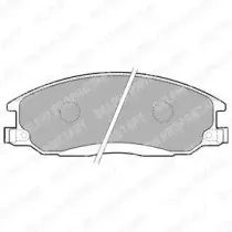 LP1743 DELPHI Комплект тормозных колодок, дисковый тормоз