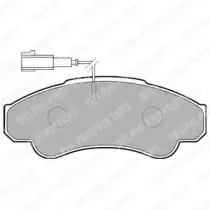 LP1751 DELPHI Комплект тормозных колодок, дисковый тормоз