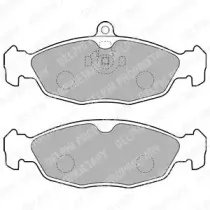 LP1755 DELPHI Комплект тормозных колодок, дисковый тормоз