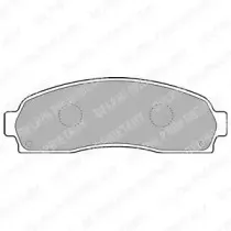 LP1757 DELPHI Комплект тормозных колодок, дисковый тормоз