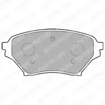 LP1761 DELPHI Комплект тормозных колодок, дисковый тормоз