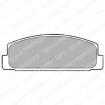 LP1766 DELPHI Комплект тормозных колодок, дисковый тормоз