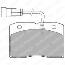 LP1775 DELPHI Комплект тормозных колодок, дисковый тормоз