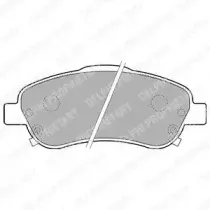 LP1786 DELPHI Комплект тормозных колодок, дисковый тормоз
