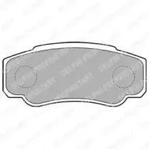 LP1790 DELPHI Комплект тормозных колодок, дисковый тормоз