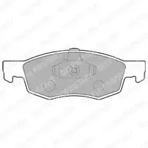 LP1796 DELPHI Комплект тормозных колодок, дисковый тормоз