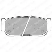 LP1797 DELPHI Комплект тормозных колодок, дисковый тормоз