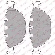 LP1798 DELPHI Комплект тормозных колодок, дисковый тормоз