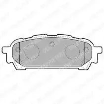 LP1822 DELPHI Комплект тормозных колодок, дисковый тормоз