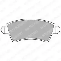 LP1846 DELPHI Комплект тормозных колодок, дисковый тормоз