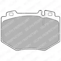 LP1851 DELPHI Комплект тормозных колодок, дисковый тормоз