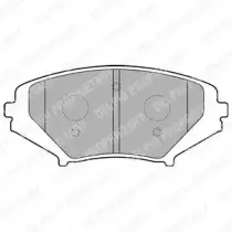 LP1867 DELPHI Комплект тормозных колодок, дисковый тормоз