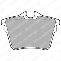 LP1892 DELPHI Комплект тормозных колодок, дисковый тормоз