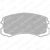 LP1901 DELPHI Комплект тормозных колодок, дисковый тормоз