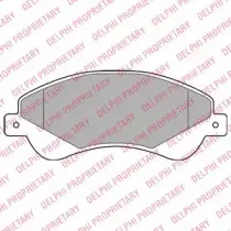 LP1953 DELPHI Комплект тормозных колодок, дисковый тормоз