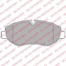 LP1982 DELPHI Комплект тормозных колодок, дисковый тормоз