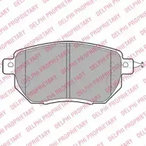 LP1986 DELPHI Комплект тормозных колодок, дисковый тормоз