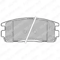 LP1988 DELPHI Комплект тормозных колодок, дисковый тормоз