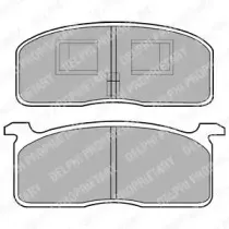 LP199 DELPHI Комплект тормозных колодок, дисковый тормоз