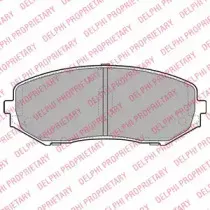 LP2001 DELPHI Комплект тормозных колодок, дисковый тормоз