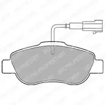 LP2014 DELPHI Комплект тормозных колодок, дисковый тормоз