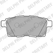 LP2052 DELPHI Комплект тормозных колодок, дисковый тормоз