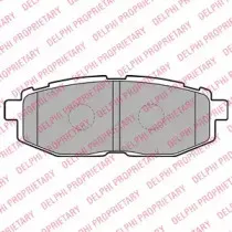 LP2076 DELPHI Комплект тормозных колодок, дисковый тормоз
