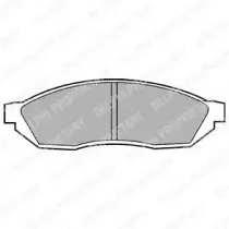 LP208 DELPHI Комплект тормозных колодок, дисковый тормоз