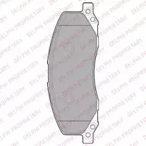 LP2082 DELPHI Комплект тормозных колодок, дисковый тормоз