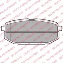 LP2088 DELPHI Комплект тормозных колодок, дисковый тормоз