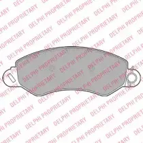 LP2096 DELPHI Комплект тормозных колодок, дисковый тормоз