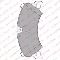 LP2117 DELPHI Комплект тормозных колодок, дисковый тормоз