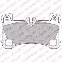 LP2118 DELPHI Комплект тормозных колодок, дисковый тормоз