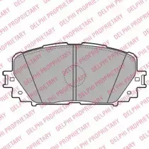 LP2123 DELPHI Комплект тормозных колодок, дисковый тормоз