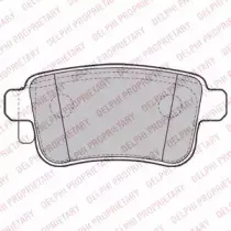 LP2126 DELPHI Комплект тормозных колодок, дисковый тормоз