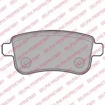 LP2153 DELPHI Комплект тормозных колодок, дисковый тормоз