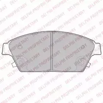 LP2170 DELPHI Комплект тормозных колодок, дисковый тормоз
