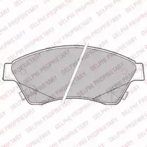 LP2171 DELPHI Комплект тормозных колодок, дисковый тормоз