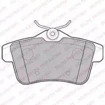 LP2180 DELPHI Комплект тормозных колодок, дисковый тормоз