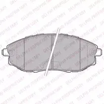 LP2183 DELPHI Комплект тормозных колодок, дисковый тормоз