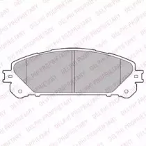 LP2201 DELPHI Комплект тормозных колодок, дисковый тормоз