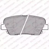 LP2202 DELPHI Комплект тормозных колодок, дисковый тормоз