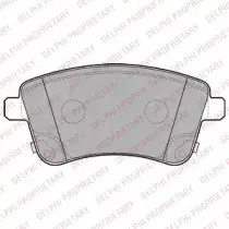 LP2203 DELPHI Комплект тормозных колодок, дисковый тормоз