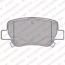 LP2206 DELPHI Комплект тормозных колодок, дисковый тормоз