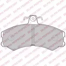 LP2215 DELPHI Комплект тормозных колодок, дисковый тормоз