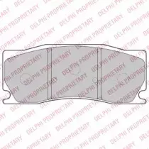 LP2216 DELPHI Комплект тормозных колодок, дисковый тормоз