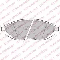 LP2218 DELPHI Комплект тормозных колодок, дисковый тормоз