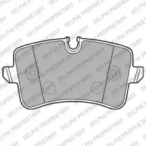 LP2226 DELPHI Комплект тормозных колодок, дисковый тормоз