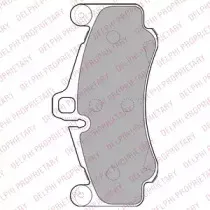 LP2232 DELPHI Комплект тормозных колодок, дисковый тормоз