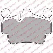 LP2236 DELPHI Комплект тормозных колодок, дисковый тормоз